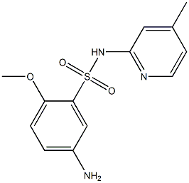 5-amino-2-methoxy-N-(4-methylpyridin-2-yl)benzene-1-sulfonamide Struktur