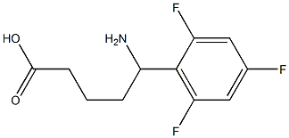 5-amino-5-(2,4,6-trifluorophenyl)pentanoic acid Struktur