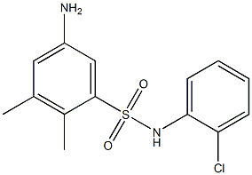 5-amino-N-(2-chlorophenyl)-2,3-dimethylbenzene-1-sulfonamide Struktur