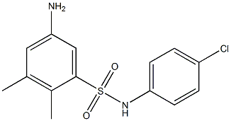 5-amino-N-(4-chlorophenyl)-2,3-dimethylbenzene-1-sulfonamide Struktur