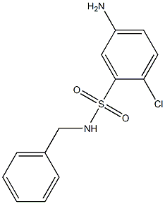 5-amino-N-benzyl-2-chlorobenzene-1-sulfonamide Struktur