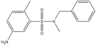 5-amino-N-benzyl-N,2-dimethylbenzene-1-sulfonamide Struktur