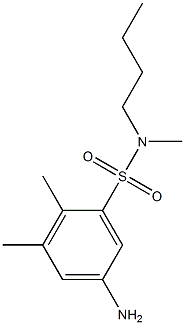 5-amino-N-butyl-N,2,3-trimethylbenzene-1-sulfonamide Struktur