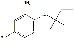 5-bromo-2-[(2-methylbutan-2-yl)oxy]aniline Struktur