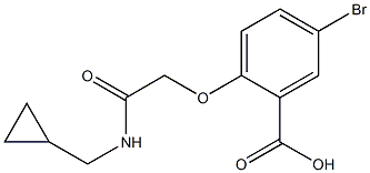 5-bromo-2-{[(cyclopropylmethyl)carbamoyl]methoxy}benzoic acid Struktur