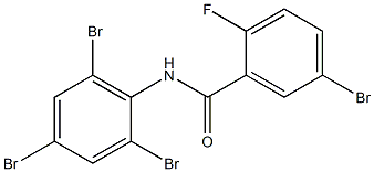 5-bromo-2-fluoro-N-(2,4,6-tribromophenyl)benzamide Struktur