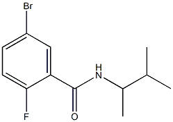 5-bromo-2-fluoro-N-(3-methylbutan-2-yl)benzamide Struktur