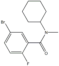 5-bromo-N-cyclohexyl-2-fluoro-N-methylbenzamide Struktur