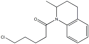 5-chloro-1-(2-methyl-1,2,3,4-tetrahydroquinolin-1-yl)pentan-1-one Struktur