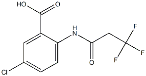 5-chloro-2-[(3,3,3-trifluoropropanoyl)amino]benzoic acid Struktur