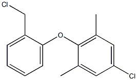 5-chloro-2-[2-(chloromethyl)phenoxy]-1,3-dimethylbenzene Struktur