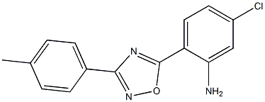 5-chloro-2-[3-(4-methylphenyl)-1,2,4-oxadiazol-5-yl]aniline Struktur