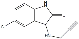 5-chloro-3-(prop-2-yn-1-ylamino)-2,3-dihydro-1H-indol-2-one Struktur