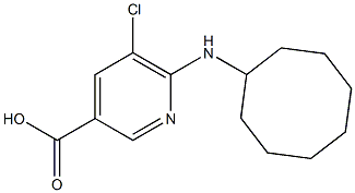 5-chloro-6-(cyclooctylamino)pyridine-3-carboxylic acid Struktur