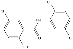 5-chloro-N-(2,5-dichlorophenyl)-2-hydroxybenzamide Struktur