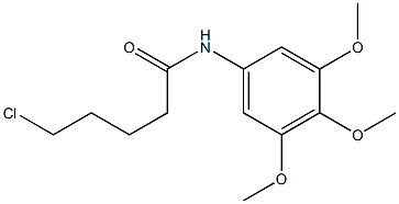 5-chloro-N-(3,4,5-trimethoxyphenyl)pentanamide Struktur