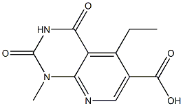 5-ethyl-1-methyl-2,4-dioxo-1H,2H,3H,4H-pyrido[2,3-d]pyrimidine-6-carboxylic acid Struktur