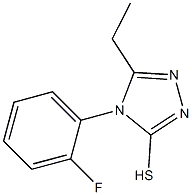 5-ethyl-4-(2-fluorophenyl)-4H-1,2,4-triazole-3-thiol Struktur