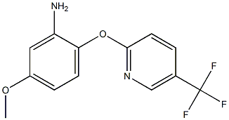 5-methoxy-2-{[5-(trifluoromethyl)pyridin-2-yl]oxy}aniline Struktur