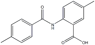 5-methyl-2-[(4-methylbenzene)amido]benzoic acid Struktur