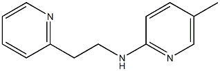 5-methyl-N-[2-(pyridin-2-yl)ethyl]pyridin-2-amine Struktur