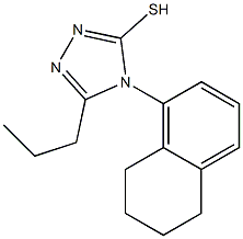 5-propyl-4-(5,6,7,8-tetrahydronaphthalen-1-yl)-4H-1,2,4-triazole-3-thiol Struktur