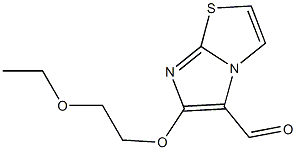 6-(2-ethoxyethoxy)imidazo[2,1-b][1,3]thiazole-5-carbaldehyde Struktur