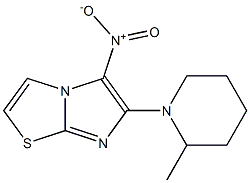 6-(2-methylpiperidin-1-yl)-5-nitroimidazo[2,1-b][1,3]thiazole Struktur