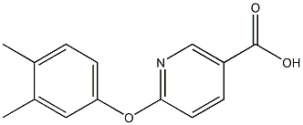 6-(3,4-dimethylphenoxy)nicotinic acid Struktur