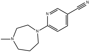 6-(4-methyl-1,4-diazepan-1-yl)pyridine-3-carbonitrile Struktur