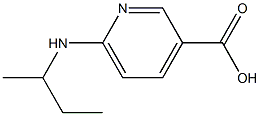 6-(butan-2-ylamino)pyridine-3-carboxylic acid Struktur