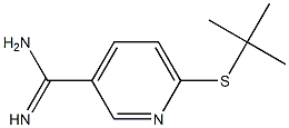 6-(tert-butylsulfanyl)pyridine-3-carboximidamide Struktur