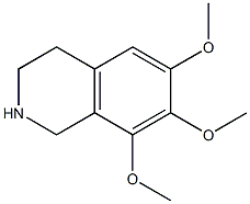 6,7,8-trimethoxy-1,2,3,4-tetrahydroisoquinoline Struktur