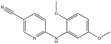 6-[(2,5-dimethoxyphenyl)amino]nicotinonitrile Struktur