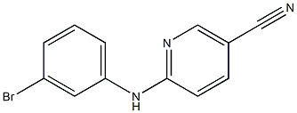 6-[(3-bromophenyl)amino]nicotinonitrile Struktur