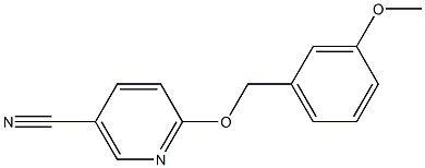 6-[(3-methoxybenzyl)oxy]nicotinonitrile Struktur