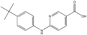 6-[(4-tert-butylphenyl)amino]pyridine-3-carboxylic acid Struktur