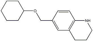 6-[(cyclohexyloxy)methyl]-1,2,3,4-tetrahydroquinoline Struktur