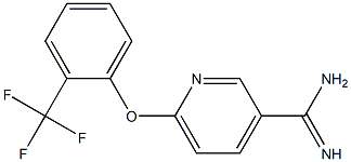 6-[2-(trifluoromethyl)phenoxy]pyridine-3-carboximidamide Struktur