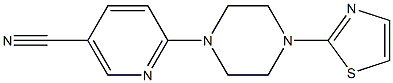 6-[4-(1,3-thiazol-2-yl)piperazin-1-yl]nicotinonitrile Struktur