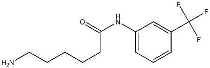 6-amino-N-[3-(trifluoromethyl)phenyl]hexanamide Struktur