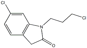 6-chloro-1-(3-chloropropyl)-2,3-dihydro-1H-indol-2-one Struktur