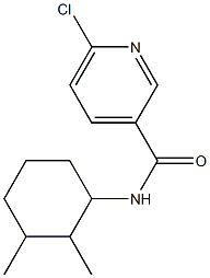 6-chloro-N-(2,3-dimethylcyclohexyl)pyridine-3-carboxamide Struktur