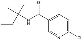 6-chloro-N-(2-methylbutan-2-yl)pyridine-3-carboxamide Struktur