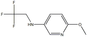 6-methoxy-N-(2,2,2-trifluoroethyl)pyridin-3-amine Struktur