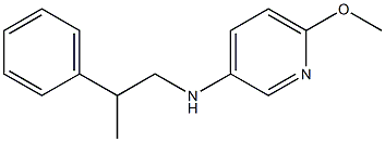 6-methoxy-N-(2-phenylpropyl)pyridin-3-amine Struktur