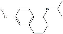 6-methoxy-N-(propan-2-yl)-1,2,3,4-tetrahydronaphthalen-1-amine Struktur