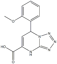 7-(2-methoxyphenyl)-4,7-dihydrotetrazolo[1,5-a]pyrimidine-5-carboxylic acid Struktur