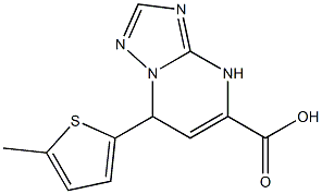 7-(5-methylthien-2-yl)-4,7-dihydro[1,2,4]triazolo[1,5-a]pyrimidine-5-carboxylic acid Struktur