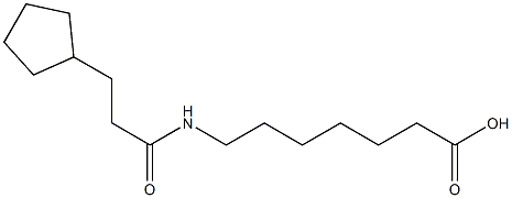 7-[(3-cyclopentylpropanoyl)amino]heptanoic acid Struktur